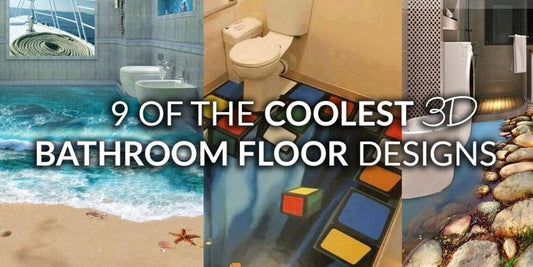 9 Of The Coolest 3D Bathroom Floor Designs - serenebathrooms