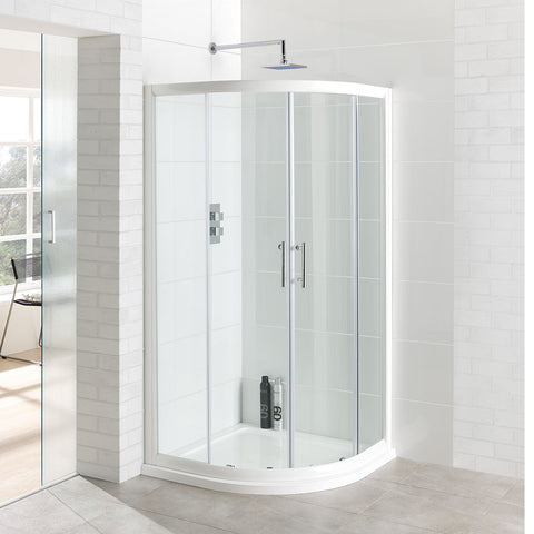 Eastbrook White Vantage Easy Clean Quadrant Shower Enclosure