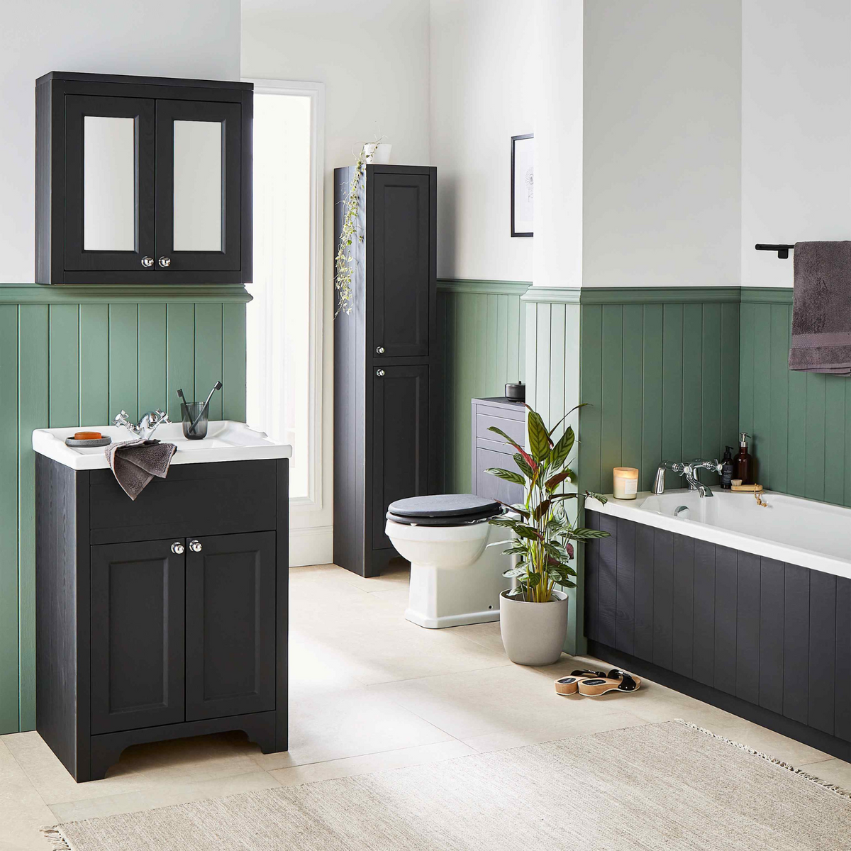 Kartell UK Buckingham Toilet and Basin Suite with Vanity Unit