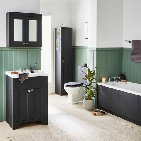 Kartell UK Buckingham Bathroom Suite with Vanity Unit and Kruze Bath