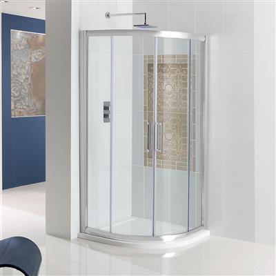 Eastbrook Silver Chrome Vantage Easy Clean Quadrant Shower Enclosure