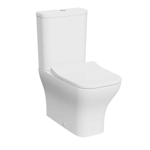 Kartell UK Eklipse Square Closed Back Rimless C/C Pan with C/C Cistern and Soft Close Seat