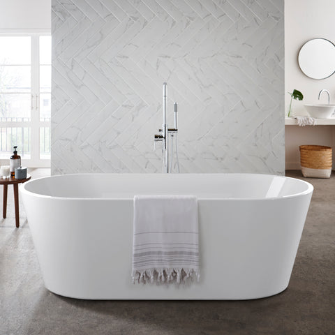 Kartell UK Buckingham Shower Bath Suites With Vanity Unit and Coast Freestanding Bath