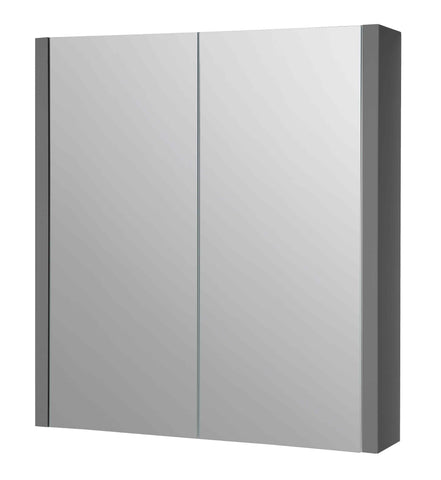 Kartell UK Purity Storm Gray Gloss Shower Bath Suites with Vanity Unit and Refine Duo Bath
