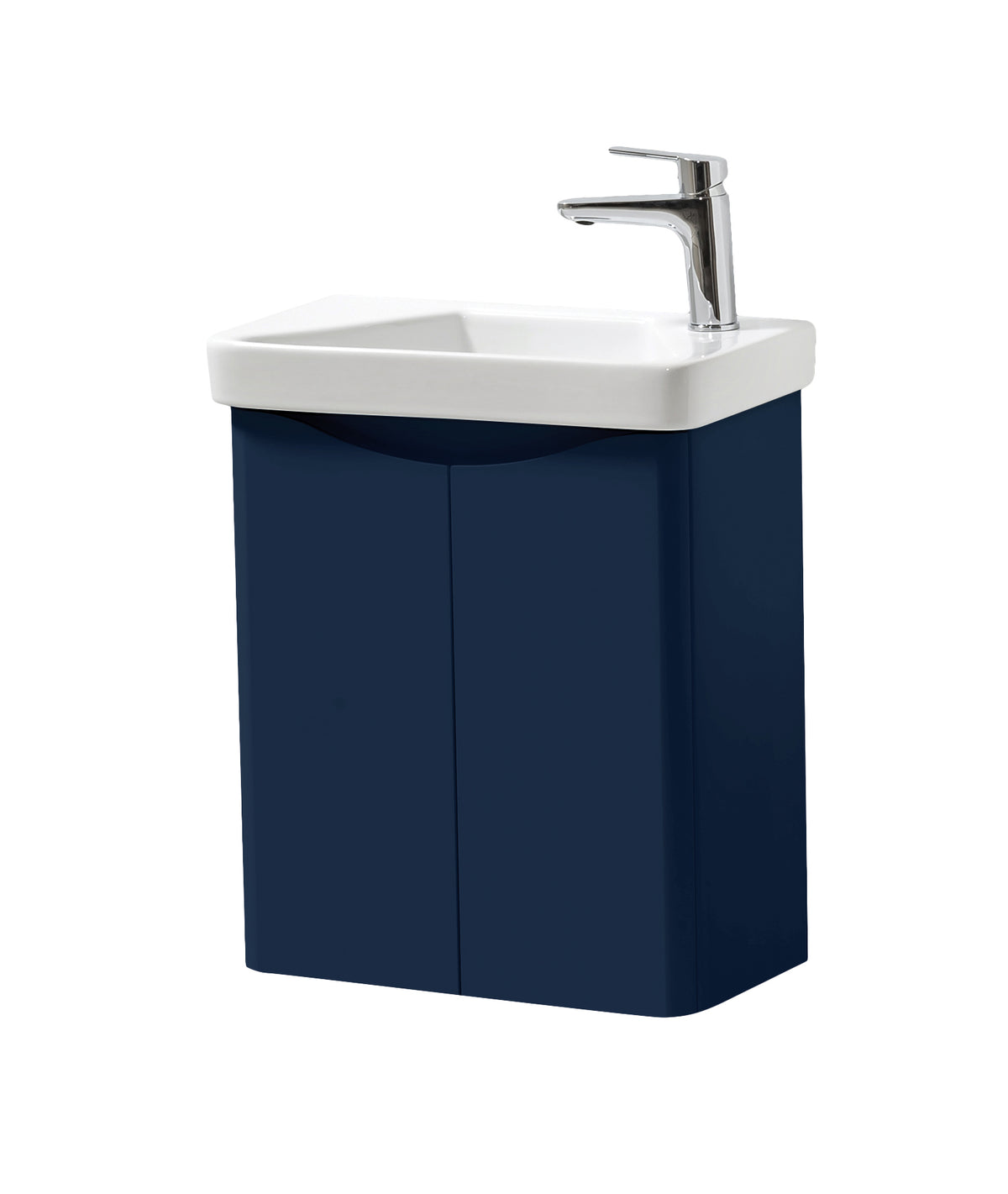 Kartell UK Cayo Blue Wall Mounted Cloakroom Unit with Basin