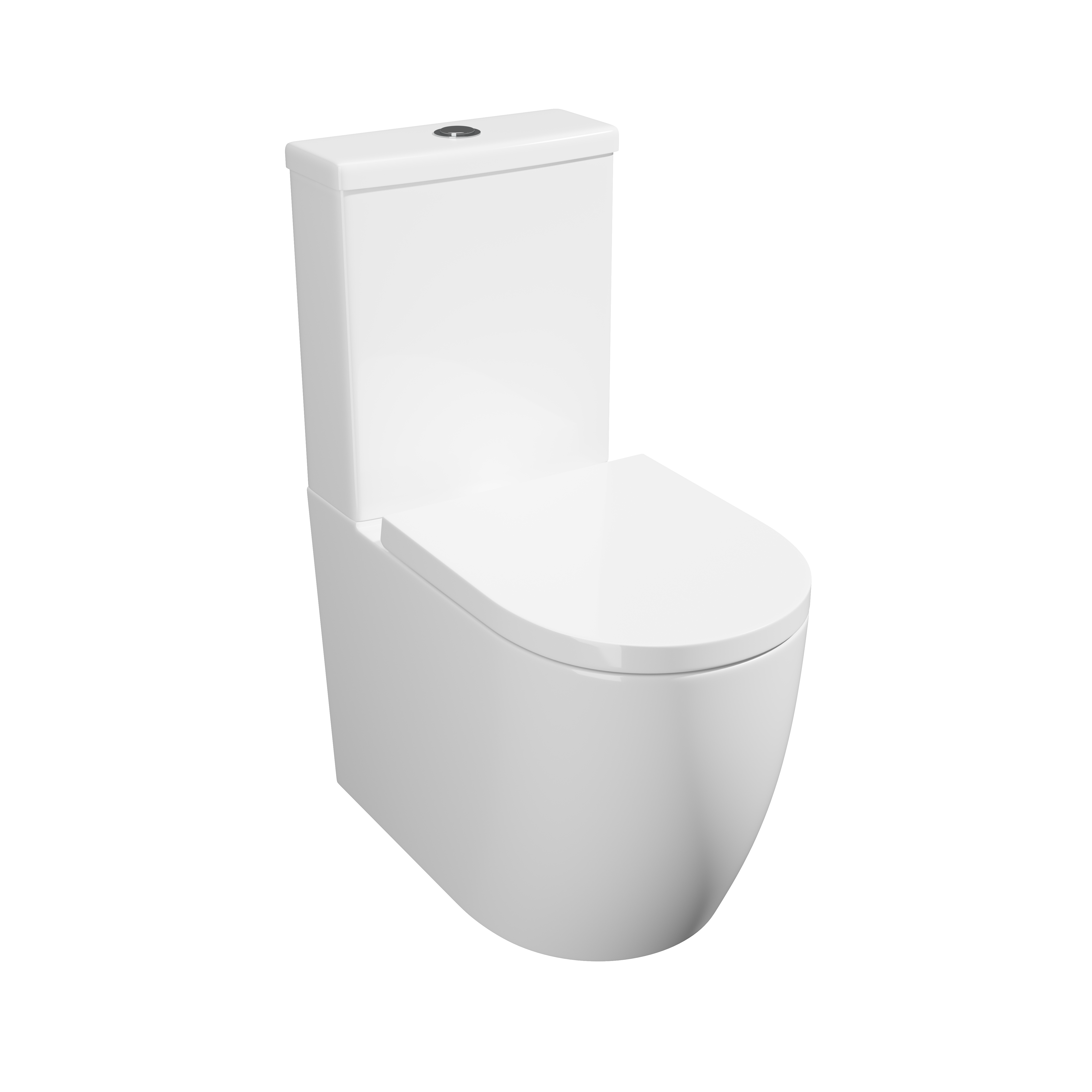 Genoa Round Close to Wall Rimless WC PAN and CISTERN