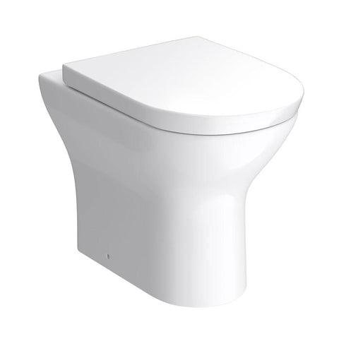 Kartell UK Project Round Back-to-Wall Toilet Pan with Soft Close Seat