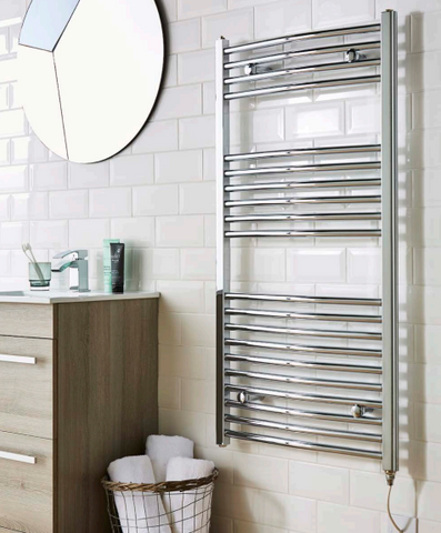 Kartell UK Curved Electric Towel Rail – On/Off