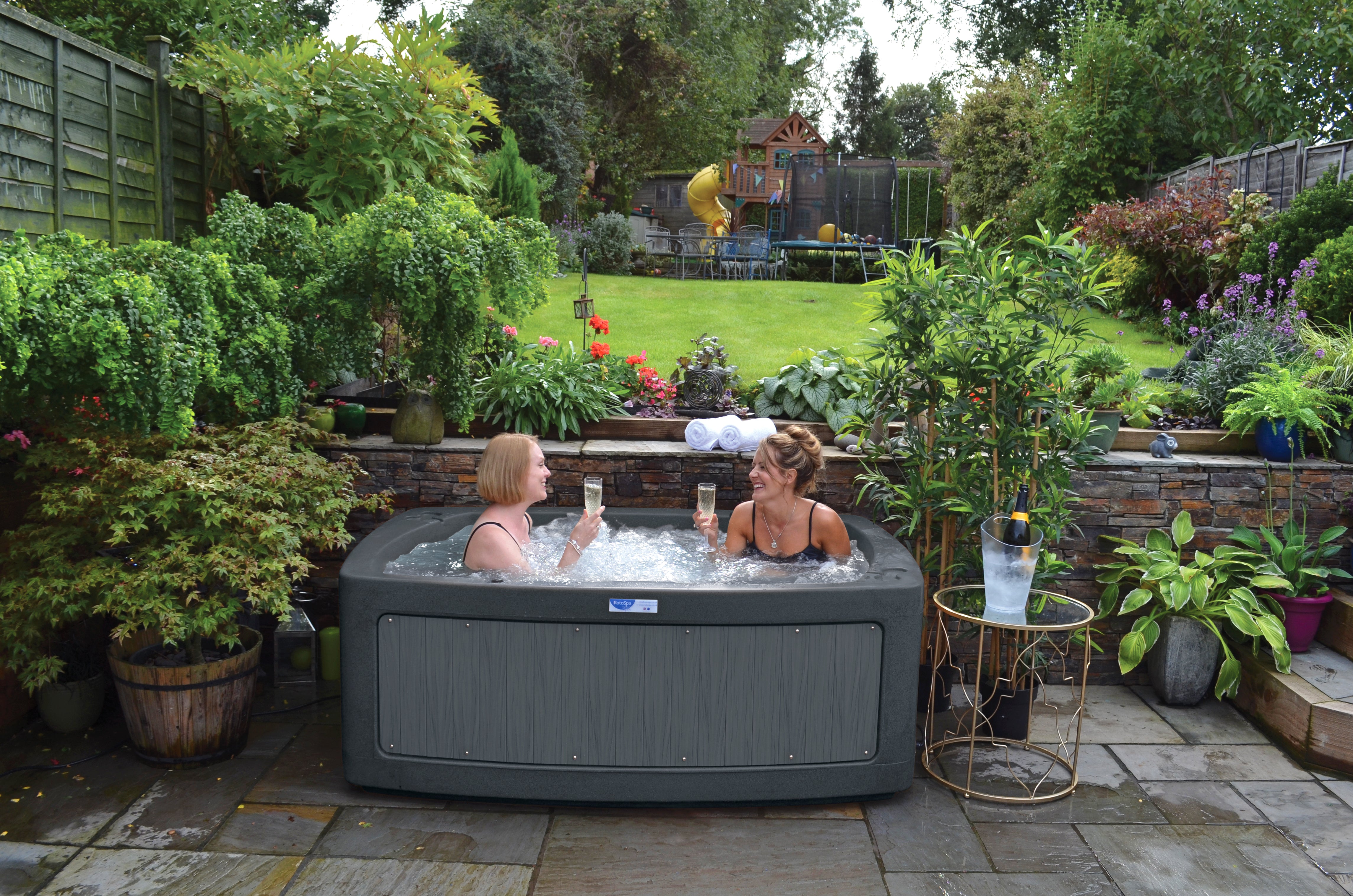 2 person hot tub durospa garden