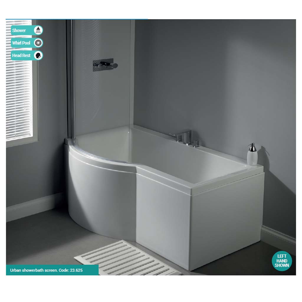 Eastbrook White Urban Showerbath