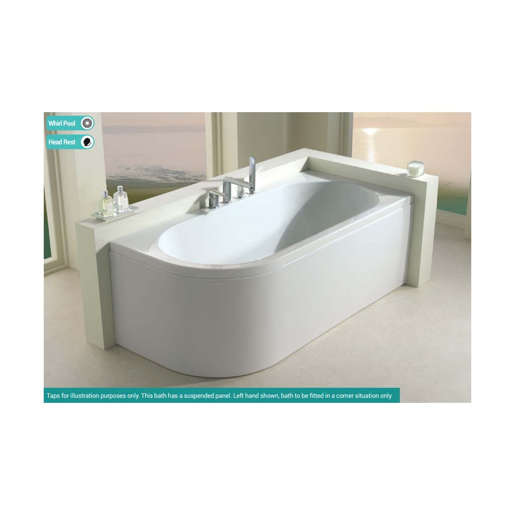 Eastbrook Status White Straight Bath