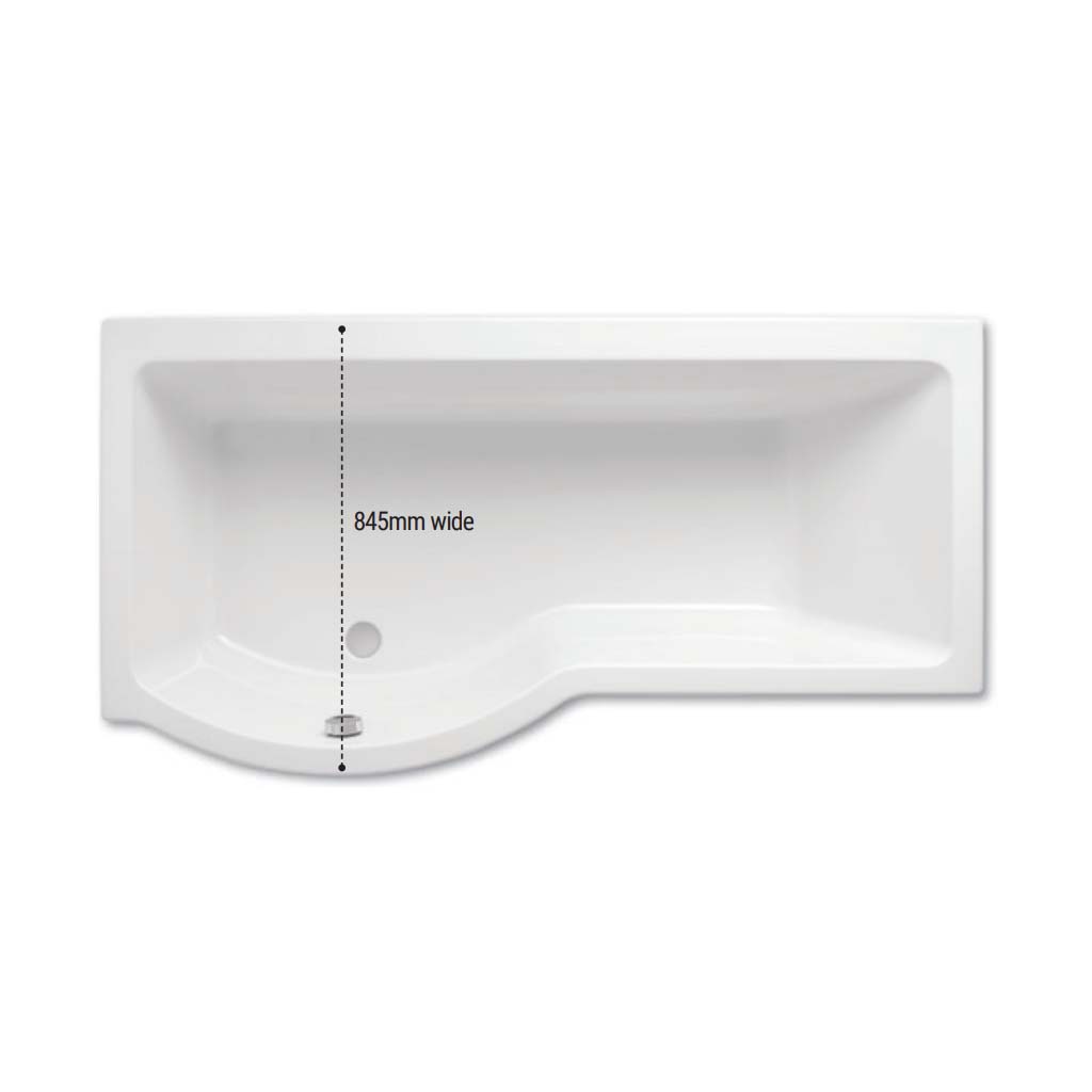 Eastbrook Brio Showerbath C/nite White