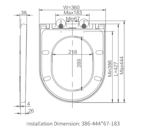 Northall High Level Close Coupled Back To Wall WC Pan with Fixings - White