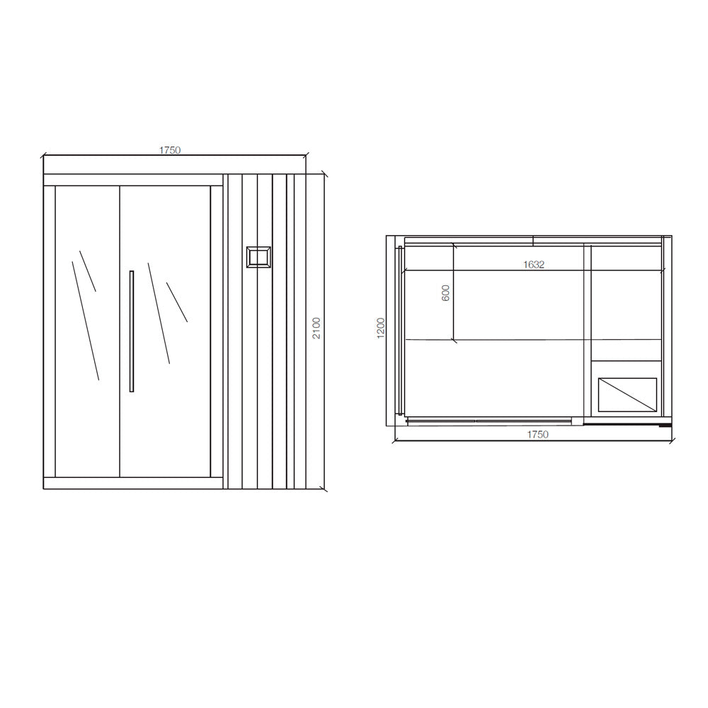 Jaquar 2- 3 Person Sauna Kubix