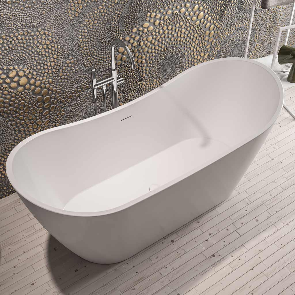 Eastbrook Chislehurst Double Slipper White Freestanding Bath