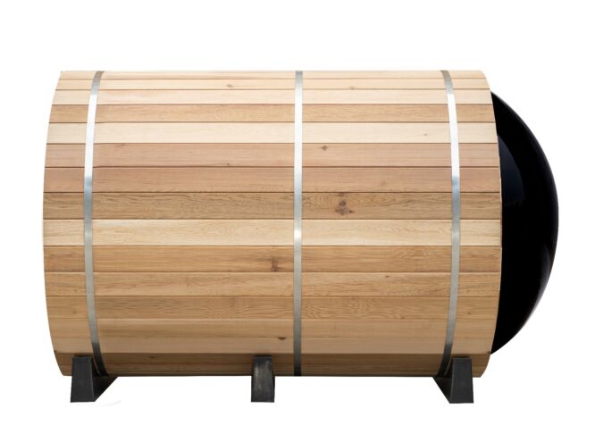 Fonteyn 2 Person Barrel Sauna 4 ft. | Rustic