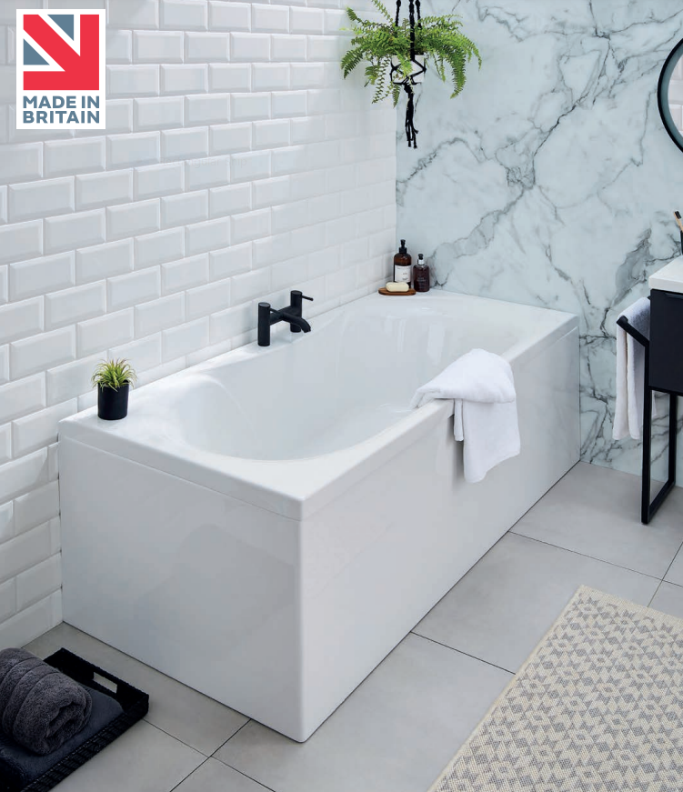 Kartell UK City White Gloss Bathroom Suite with Vanity Unit and Ark Duo Bath