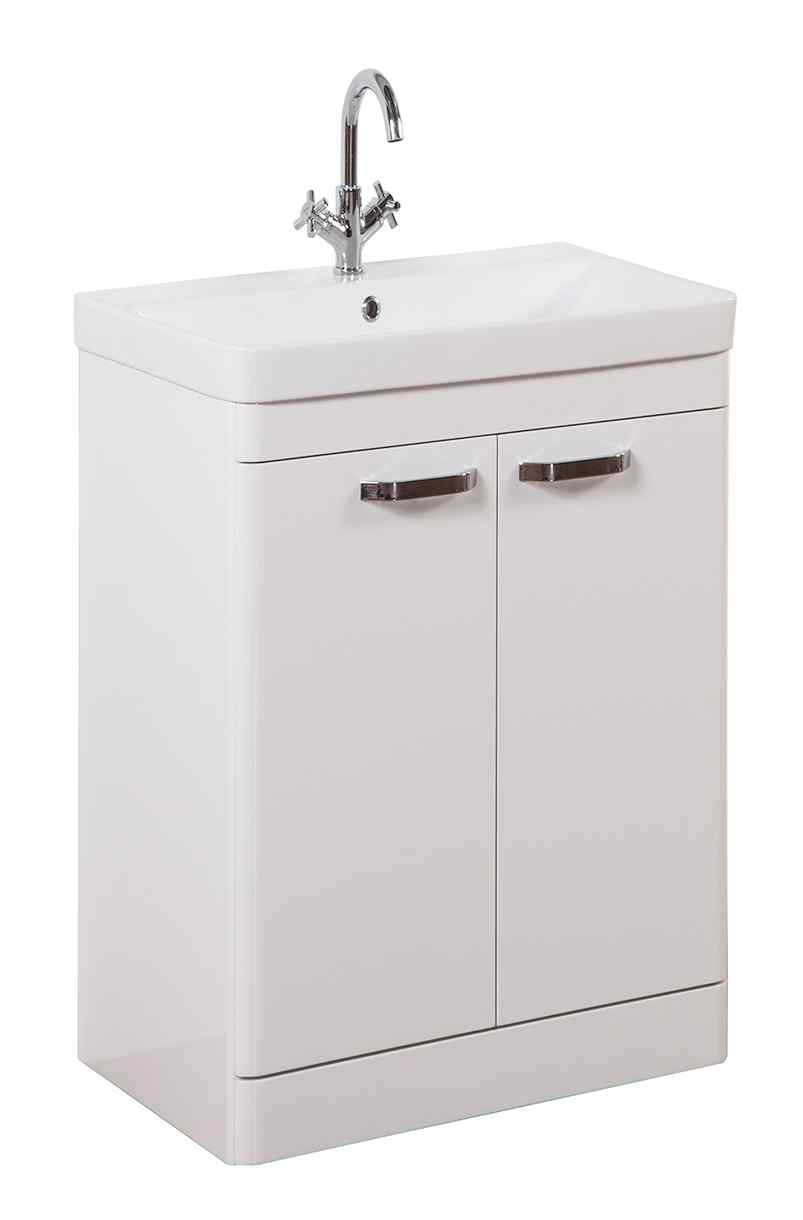 Kartell UK Options White Gloss Floor Standing Basin