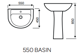 Kartell UK Style Full and Semi Pedestal Basin