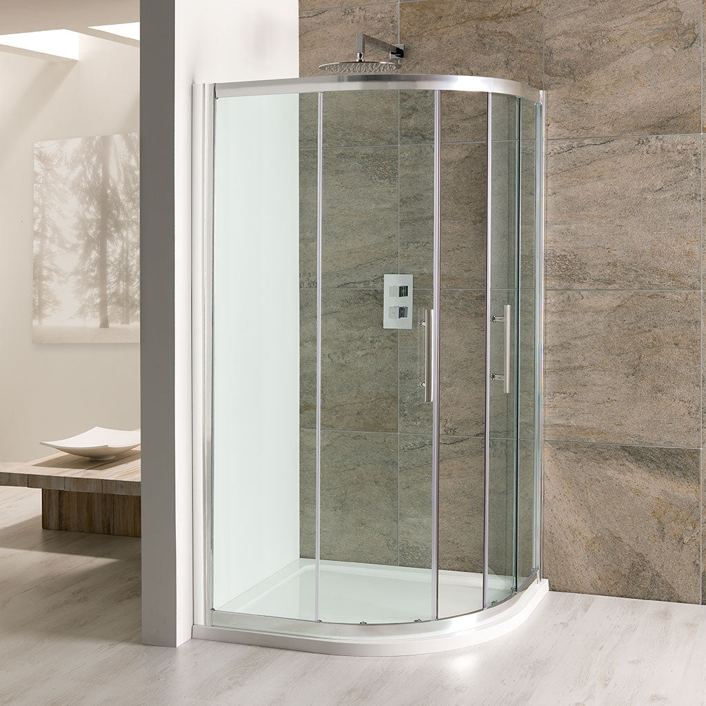 Eastbrook Volente Offset Quad Silver Chrome Shower Enclosure