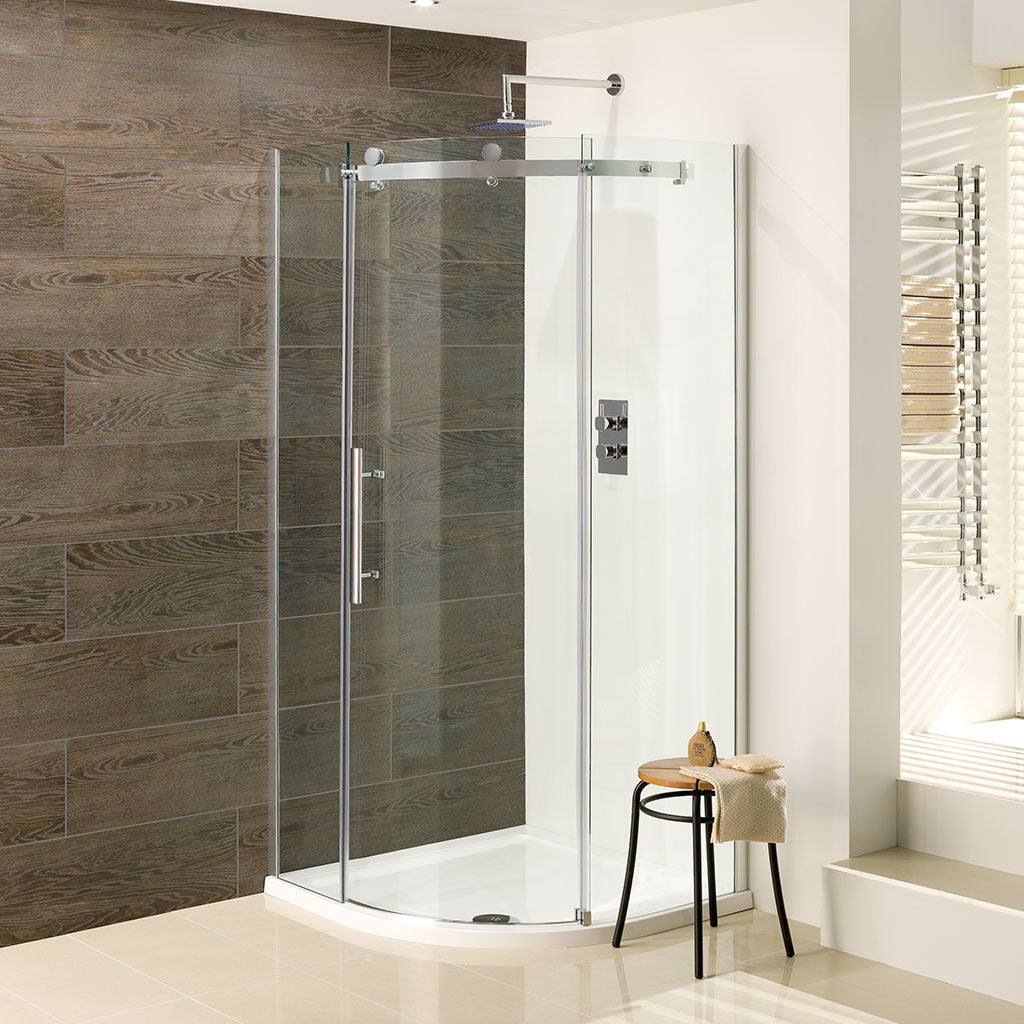 Eastbrook Vanguard Quad Shower Enclosure, Silver Chrome Finish