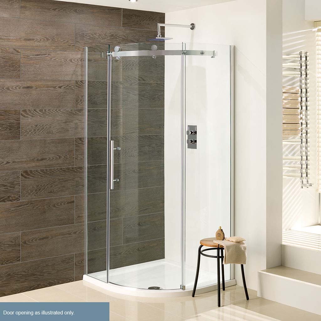 Eastbrook Vanguard Quad Shower Enclosure, Silver Chrome Finish