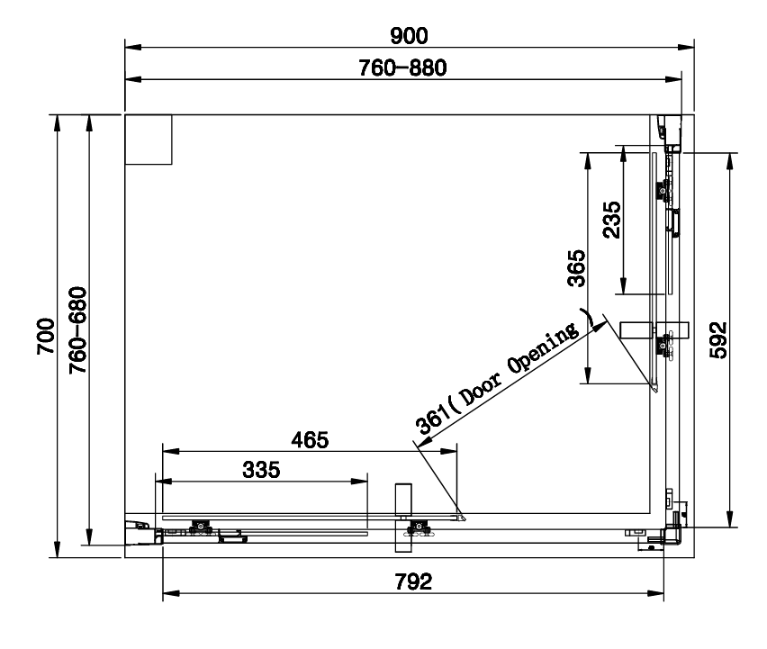 Eastbrook Vantage 2000 Easy Clean Offset Corner Entry Shower Enclosures, Silver Chrome