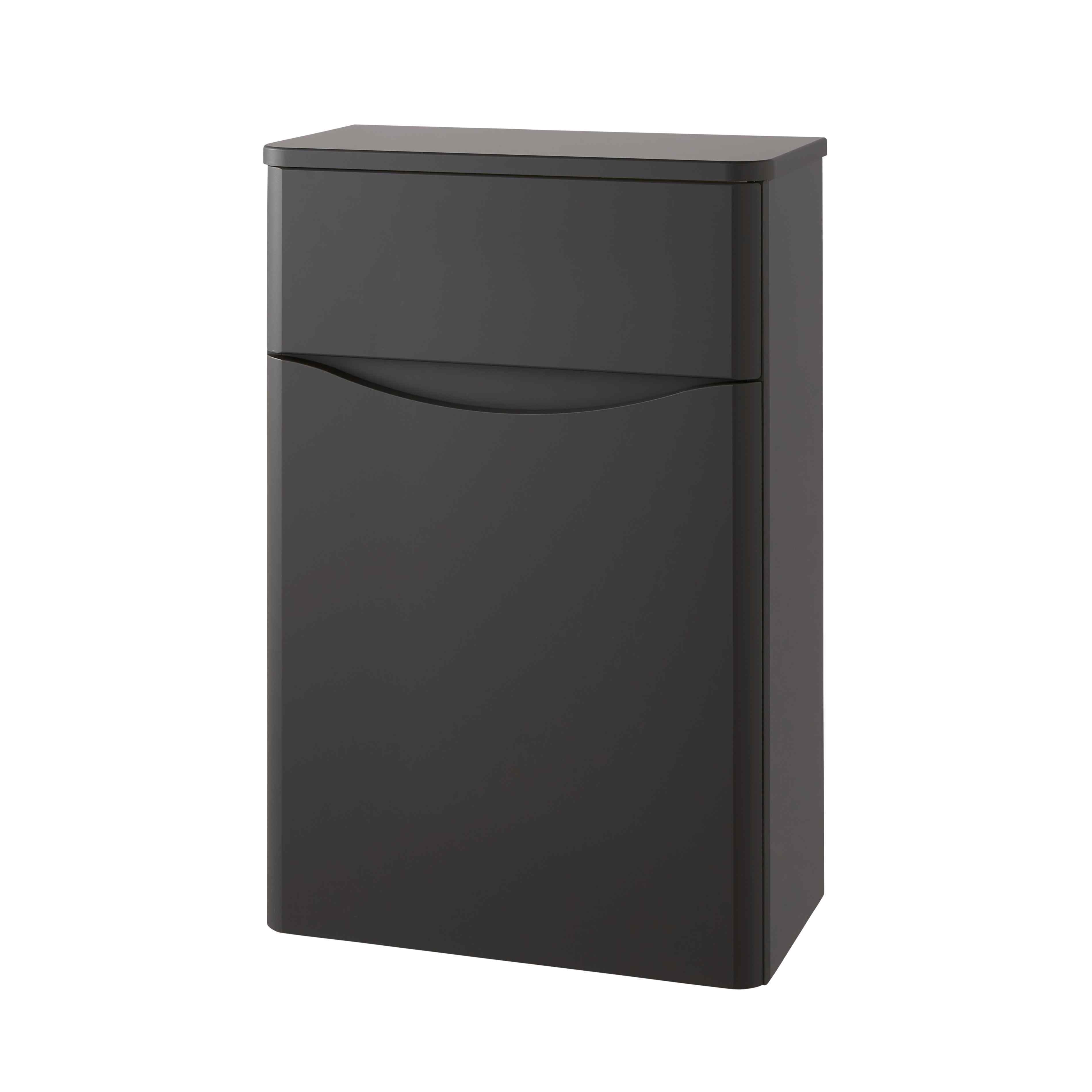 Kartell UK Arc Matt Graphite Bathroom Suite With Vanity Unit - Refine Duo Bath