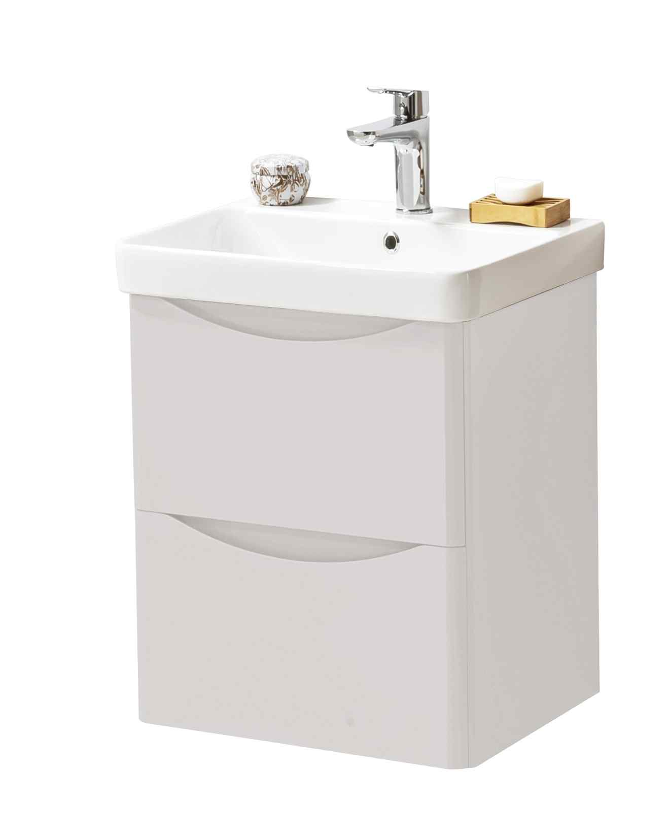 Kartell UK Arc Cashmere Bathroom Suite With Vanity Unit - Refine Duo Bath