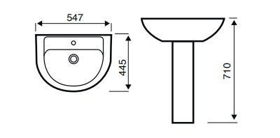 Kartell UK Bijoux Bathroom Suite with L Shaped Shower Bath