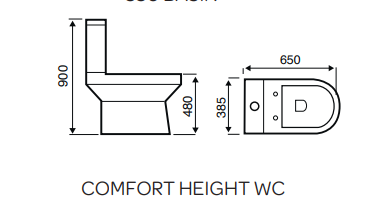 Kartell UK Genoa Square Close Coupled Toilet Square