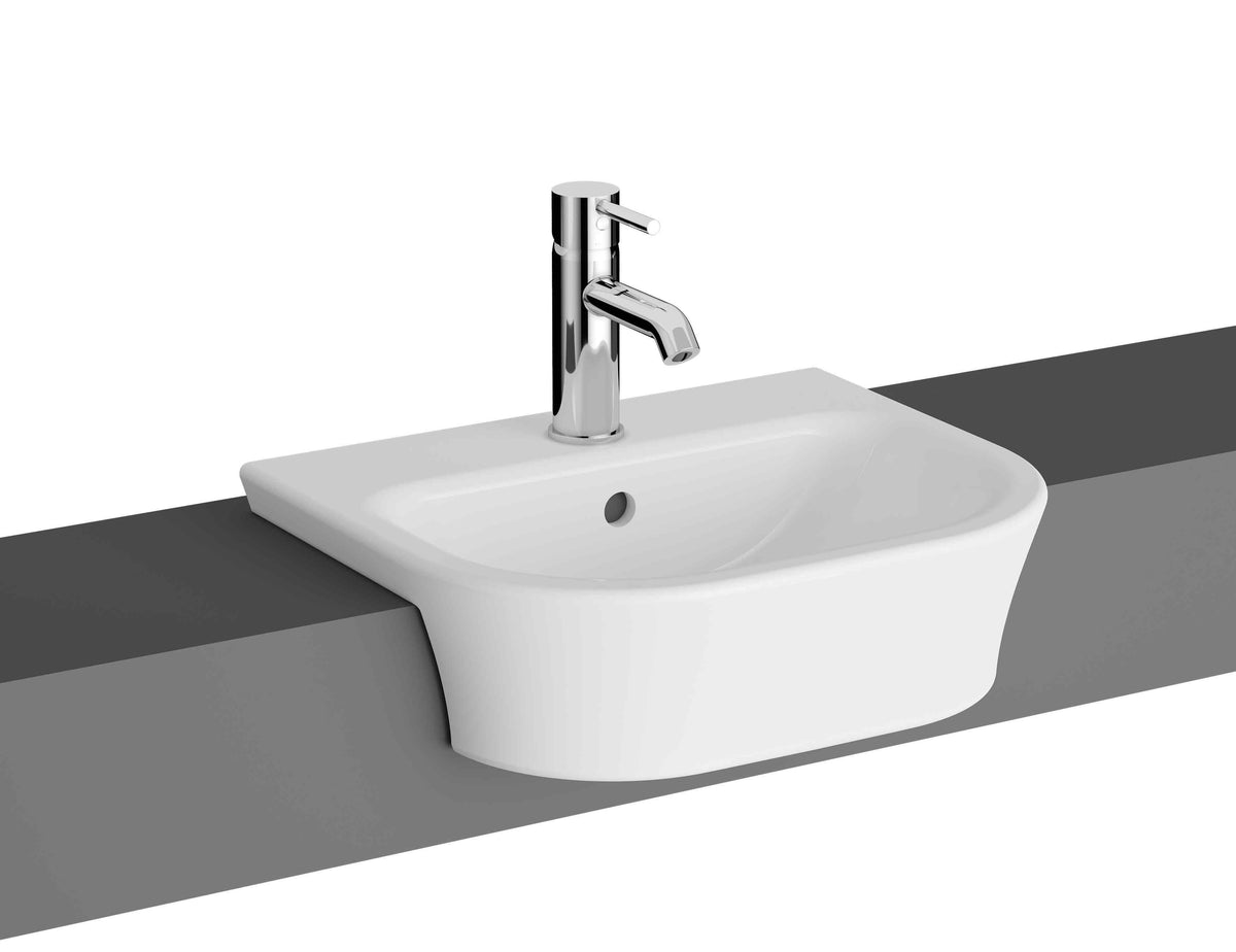 Eklipse Round Semi-Recessed Basin-Toilet: Stylish Sets
