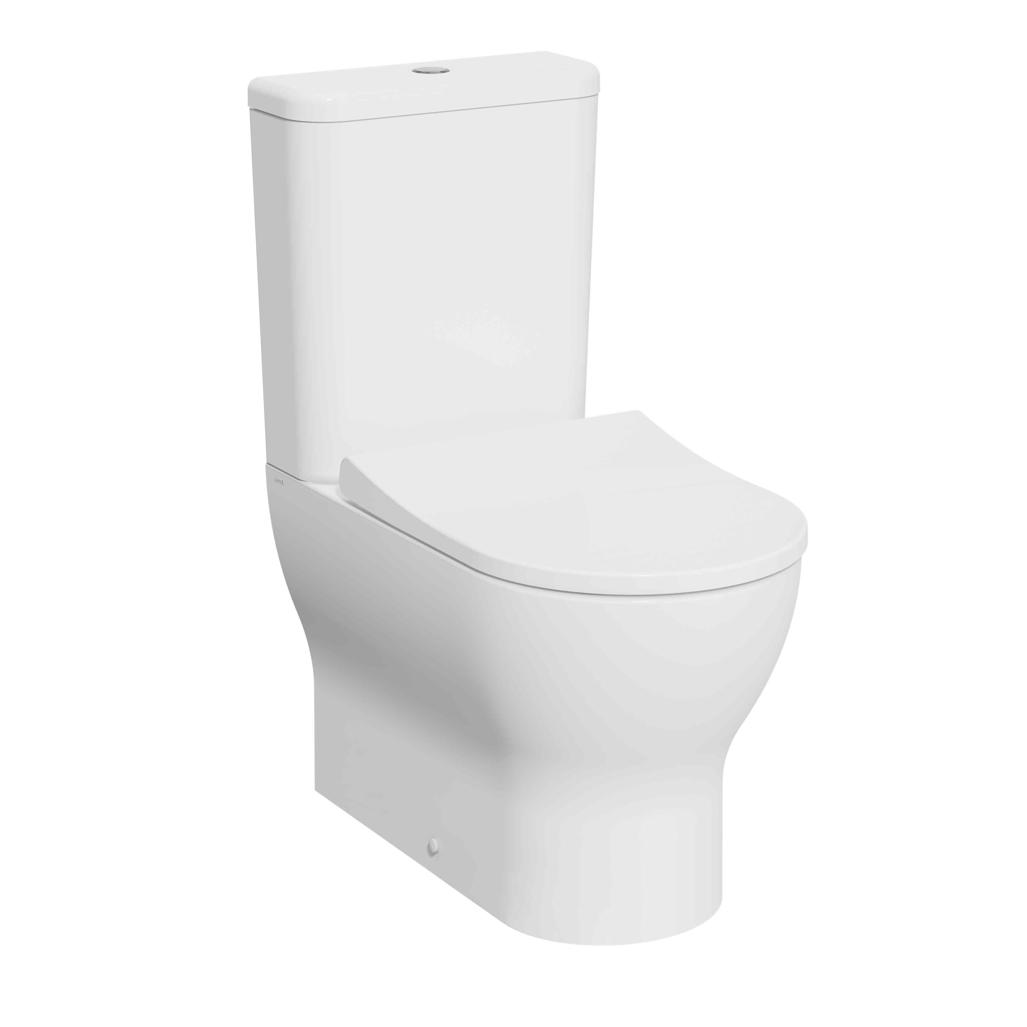 Kartell UK Eklipse Round Closed Back Rimless C/C Pan with C/C Cistern & Soft Close Seat