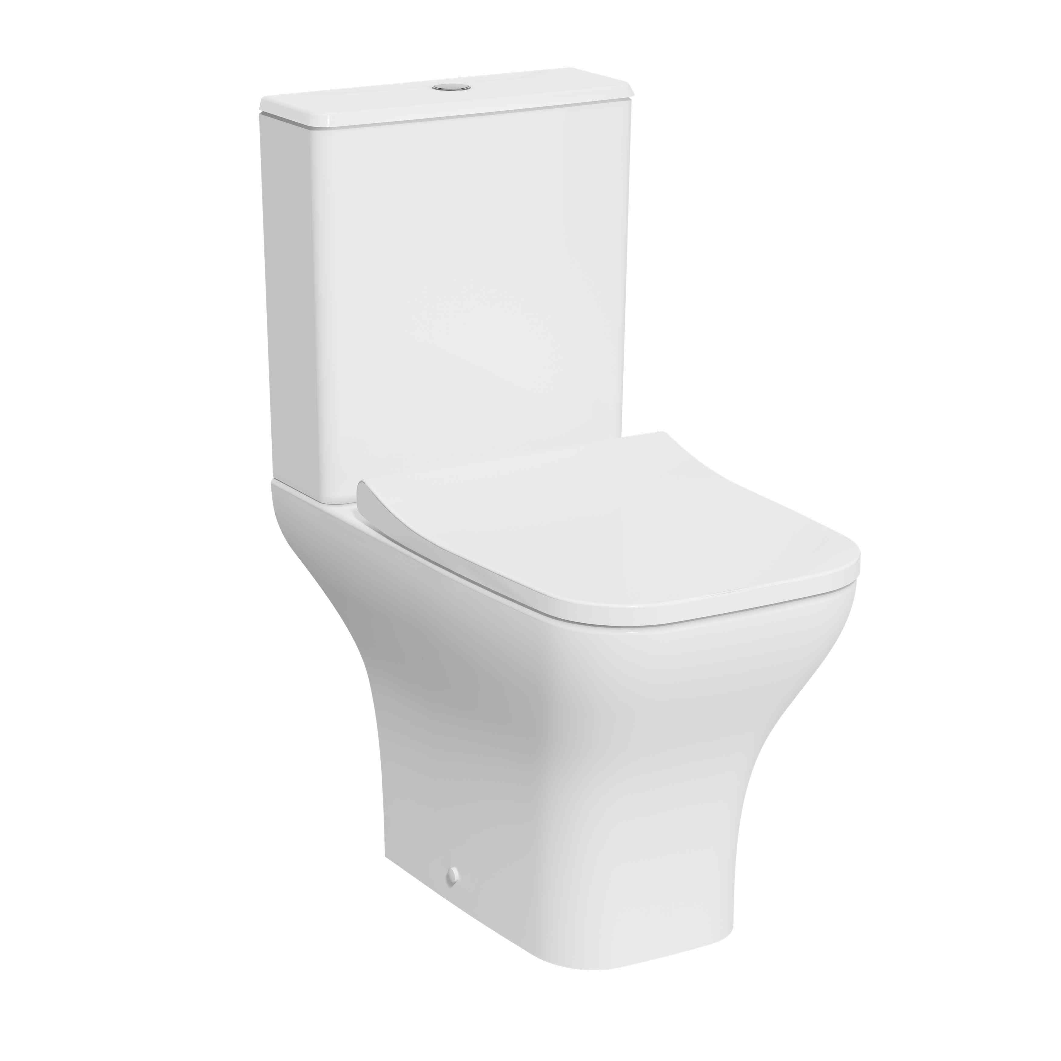 Kartell UK Eklipse Square Toilet and Basin Suite without Vanity Unit