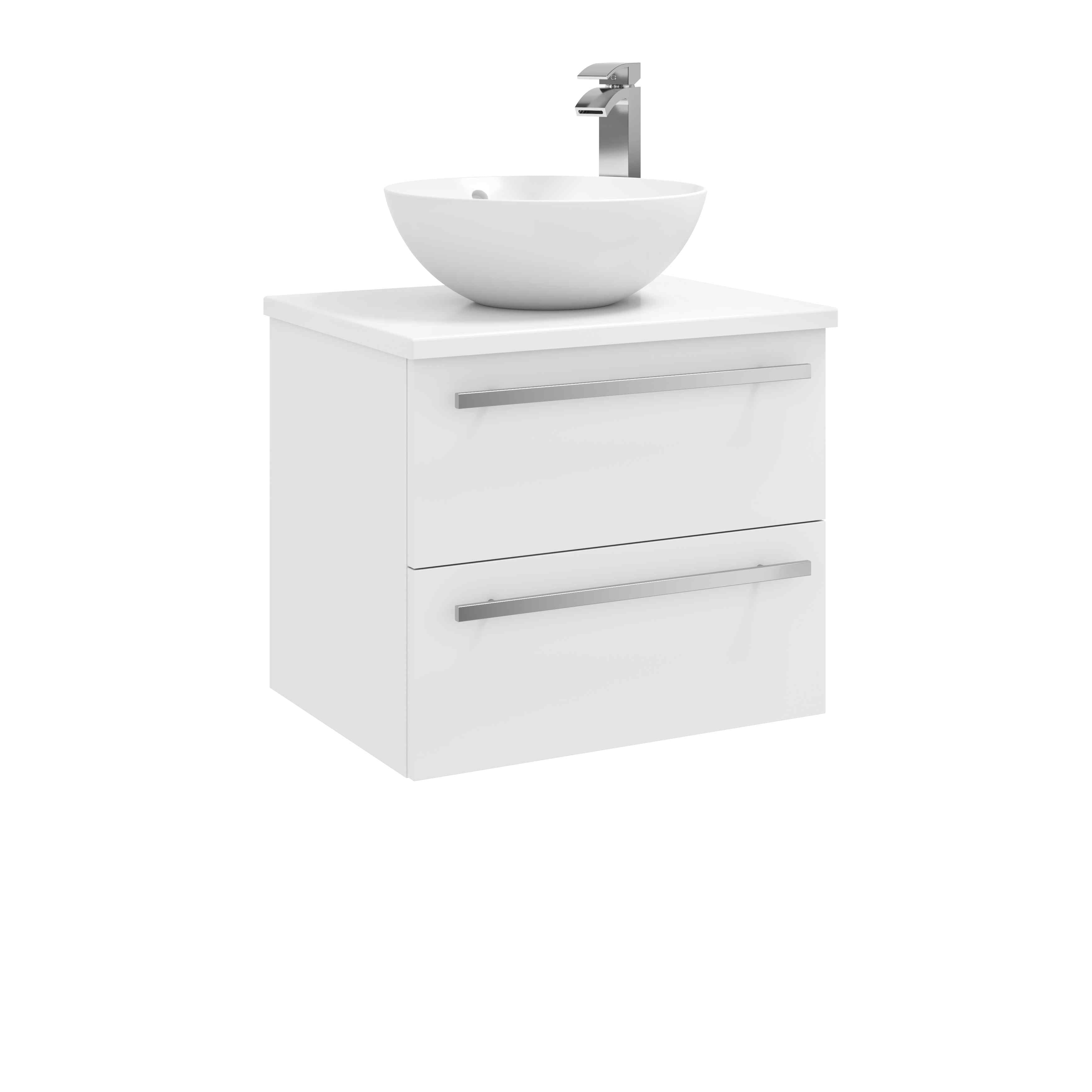 Kartell UK Purity White Gloss Wall Mounted 2 Drawer Unit