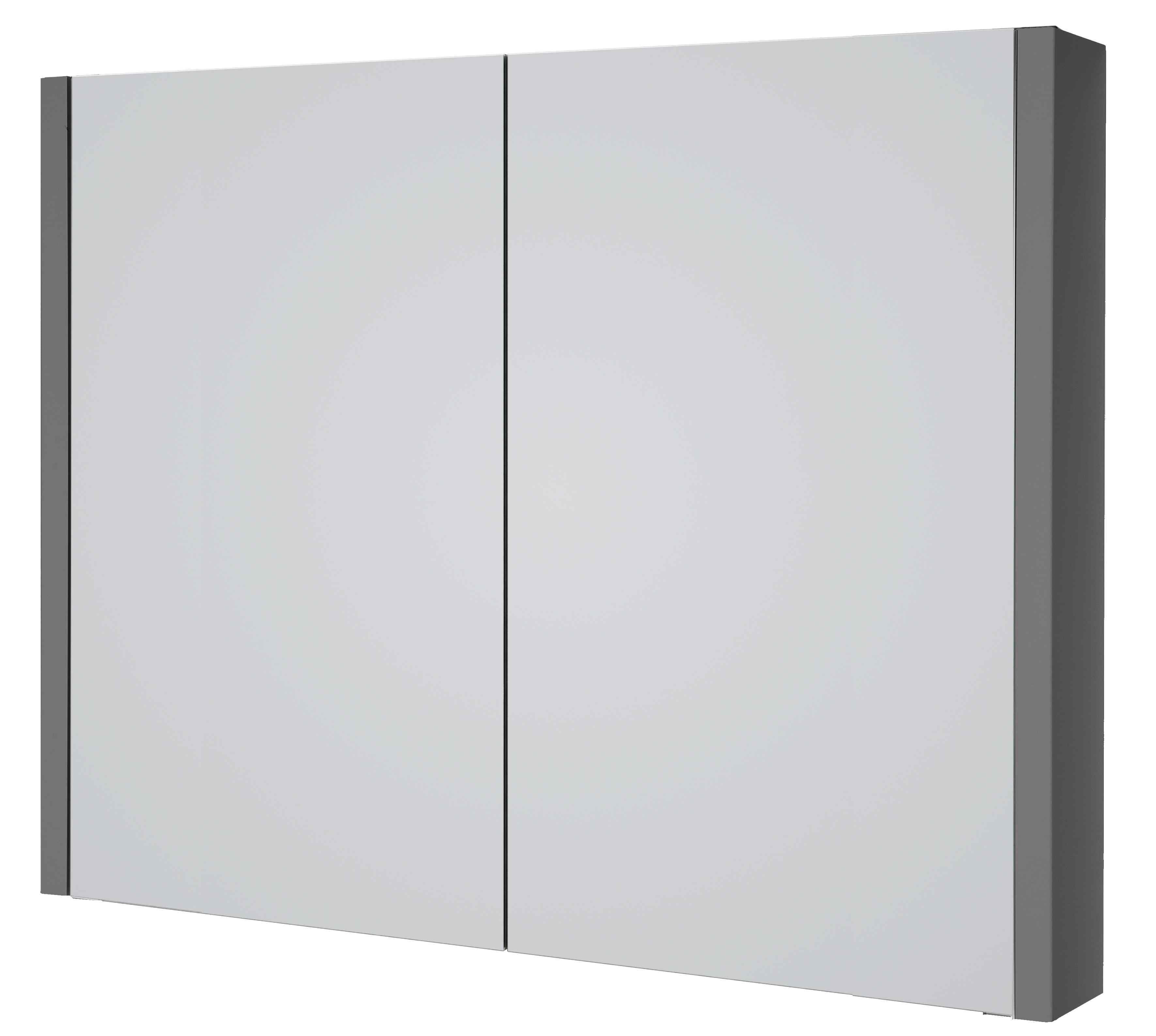 Kartell UK City Storm Grey Gloss Shower Enclosure Suites with Vanity - KV6 Pivot Door