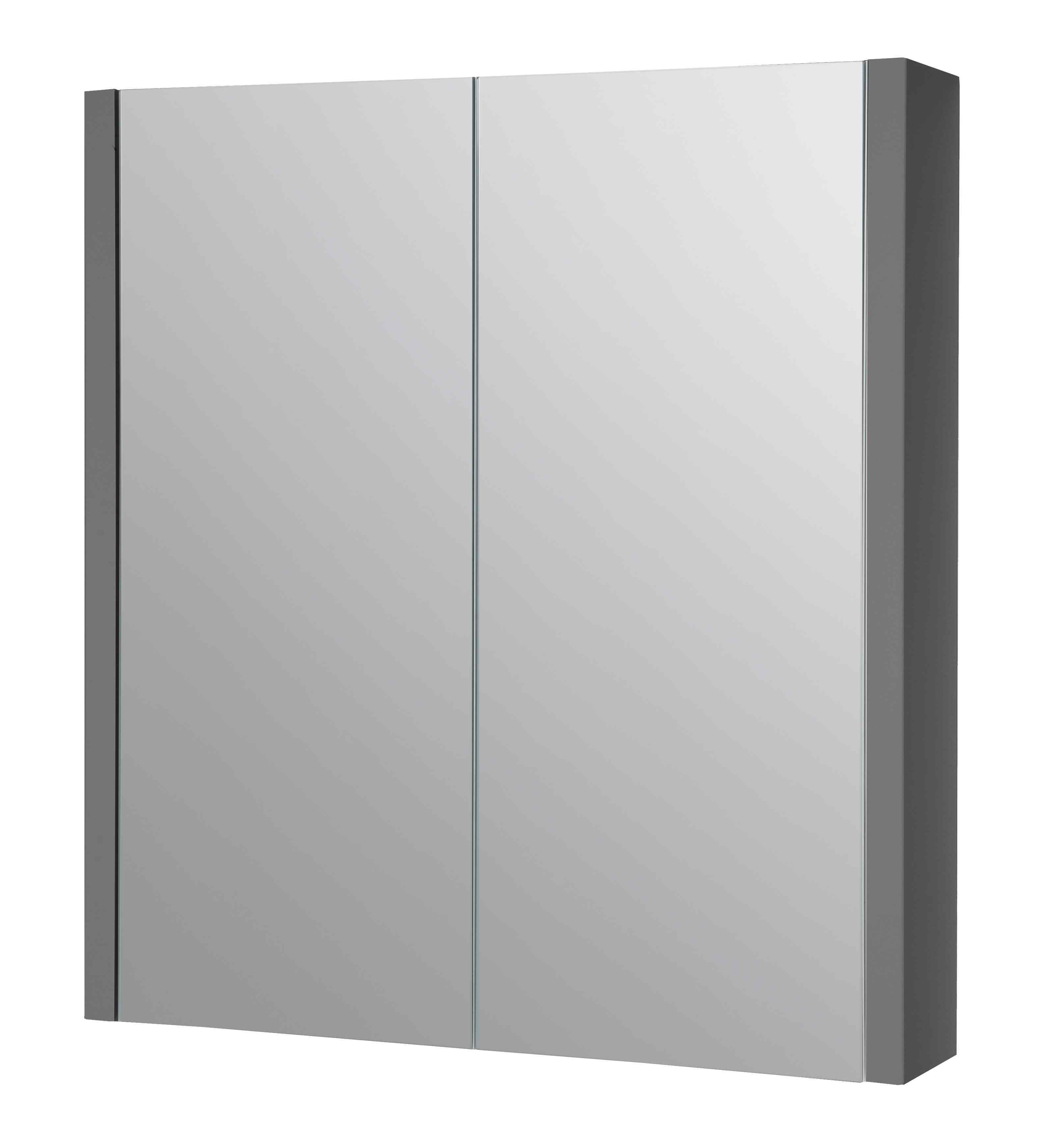 Kartell UK Purity Storm Gray Gloss Shower Enclosures with Vanity - Koncept Offset Quadrant Shower Enclosure