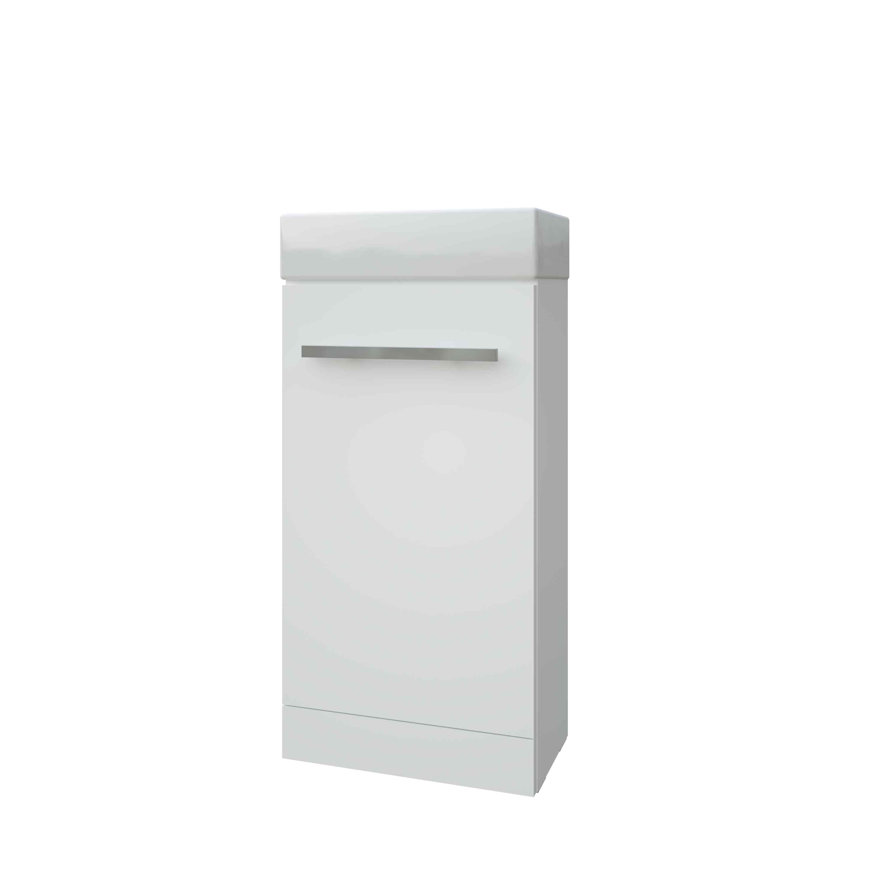 Kartell UK Purity White Gloss Cloakroom Unit & Basin