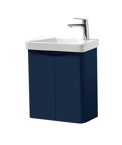 Kartell UK Cayo Blue Wall Mounted Cloakroom Unit with Basin