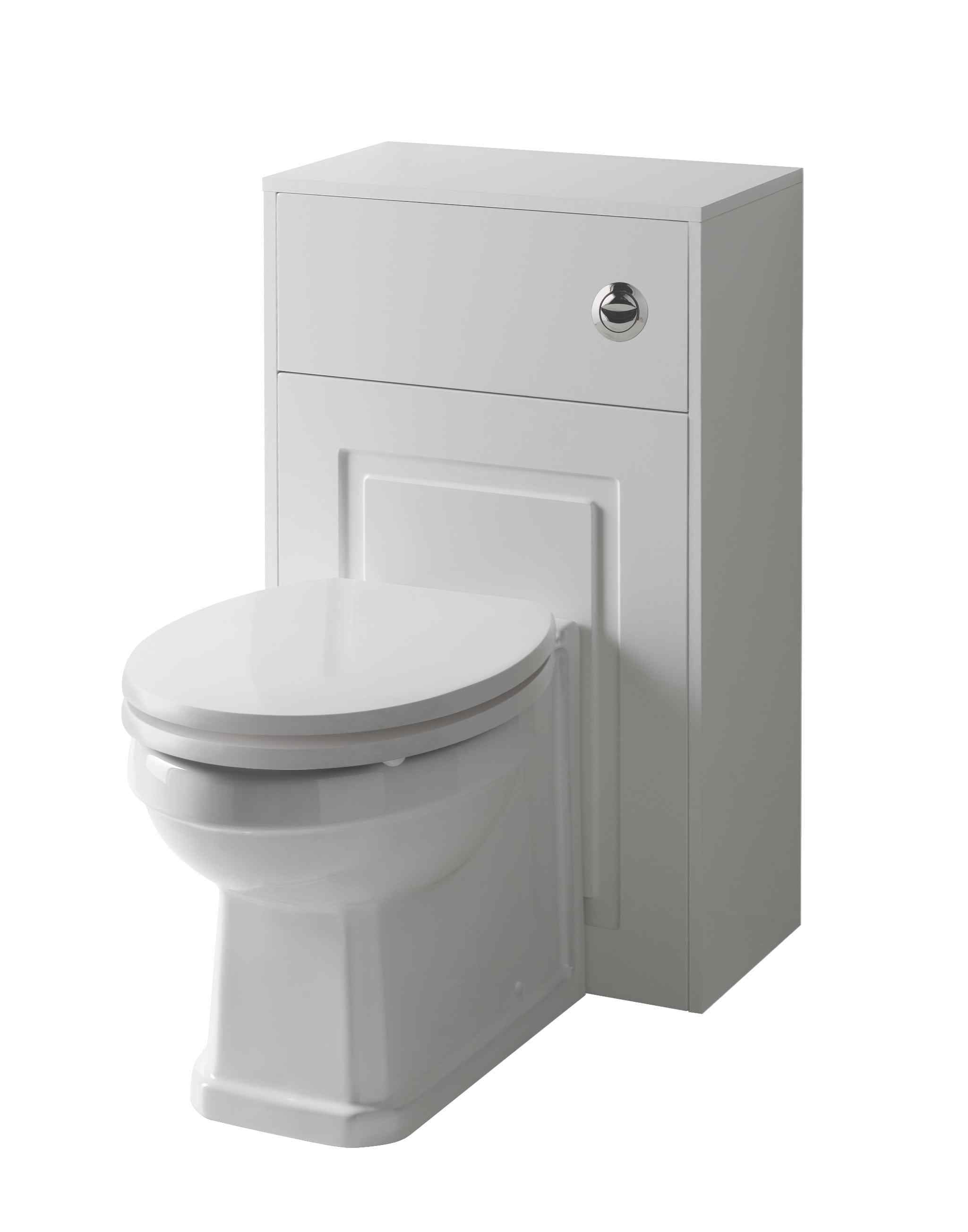 Astley Matt White WC Unit: Sleek 1400mm Toilet and Basin Combo