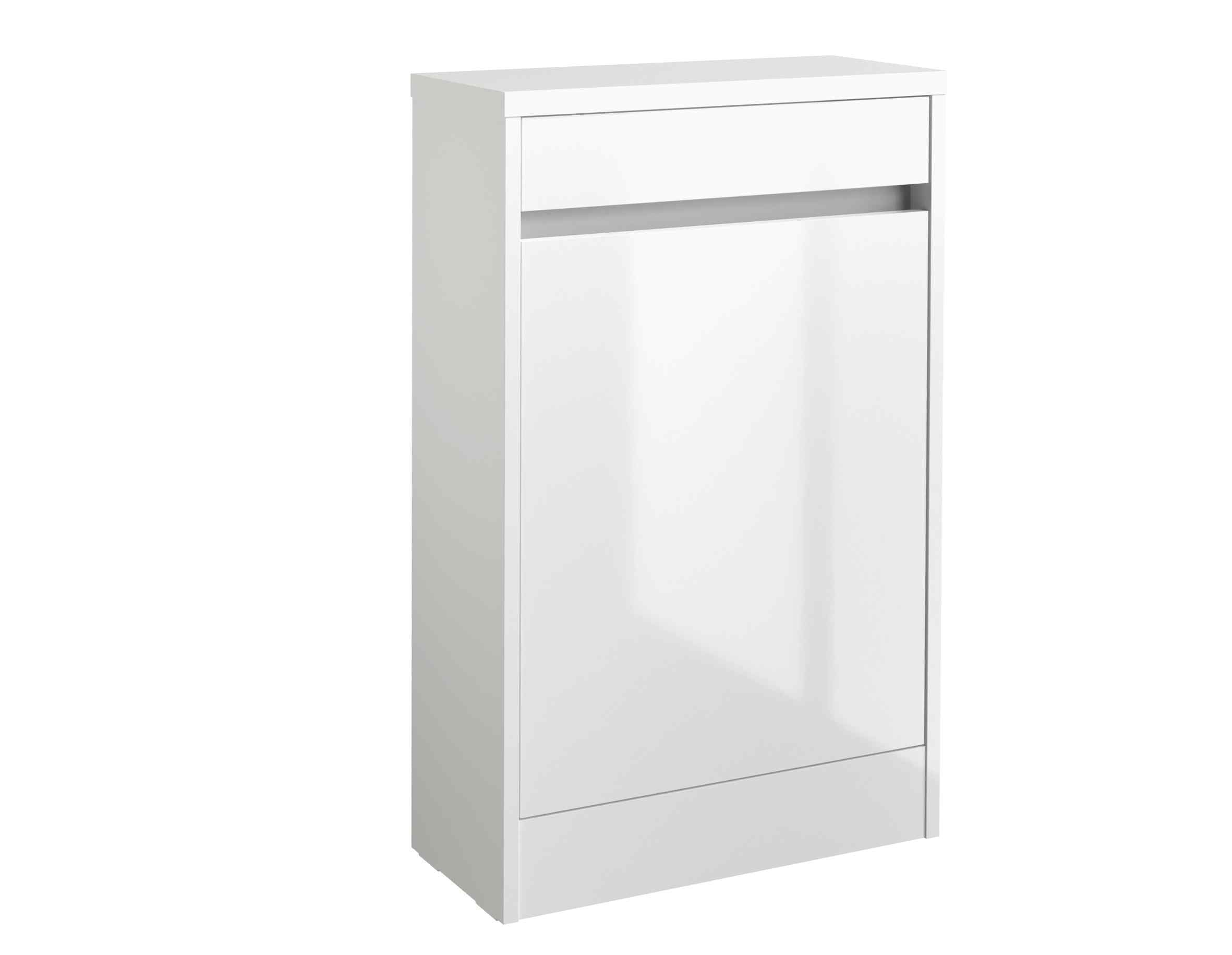 Kartell UK City - White Gloss Toilet And Basin Suite With Vanity Unit