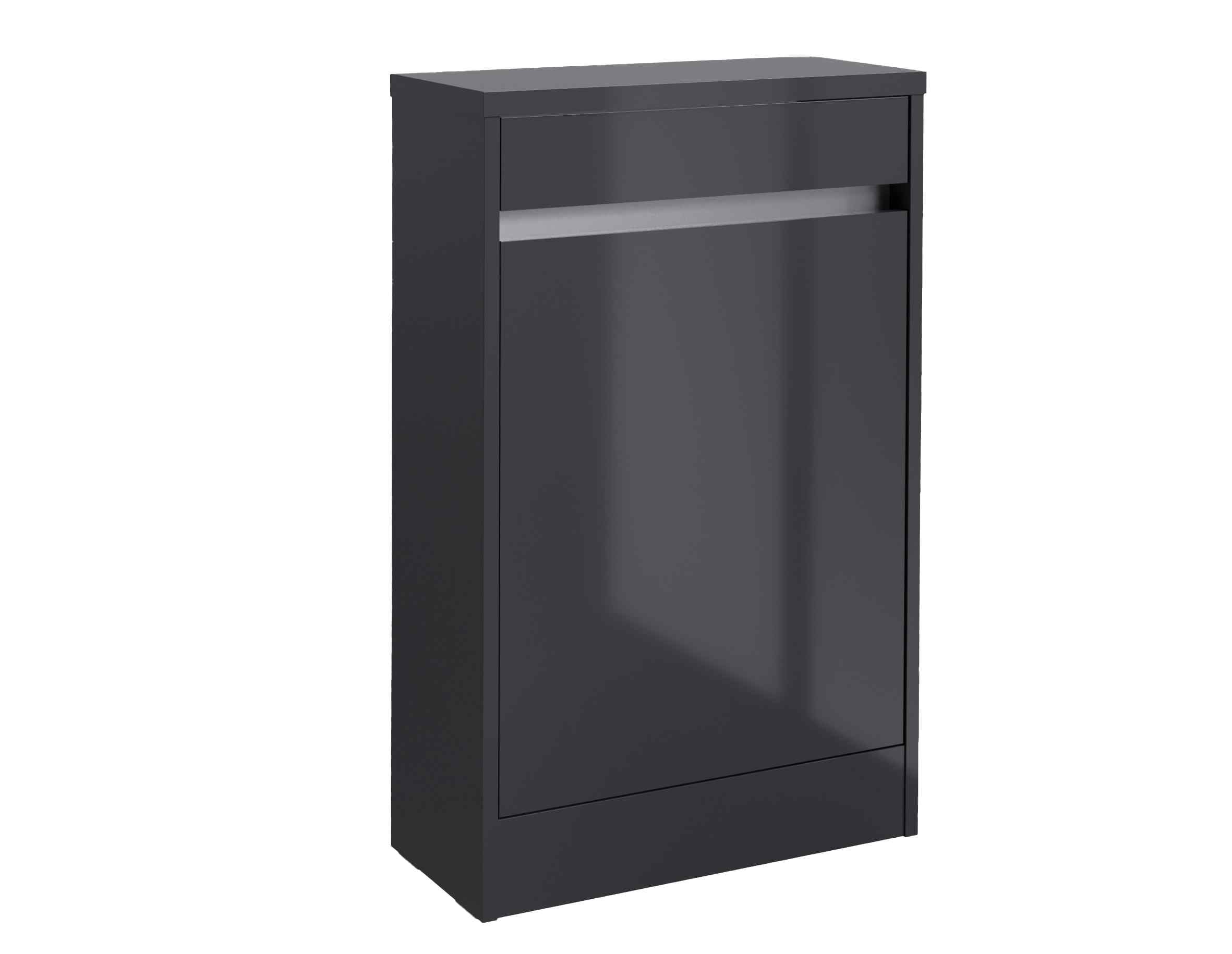 Kartell UK City Storm Grey Gloss Shower Enclosure Suites with Vanity - KV6 Pivot Door