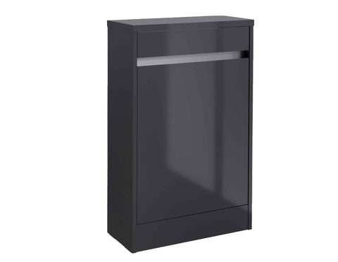 Kartell UK City Storm Grey Gloss Shower Bath Suites With Vanity Unit and Refine Bath