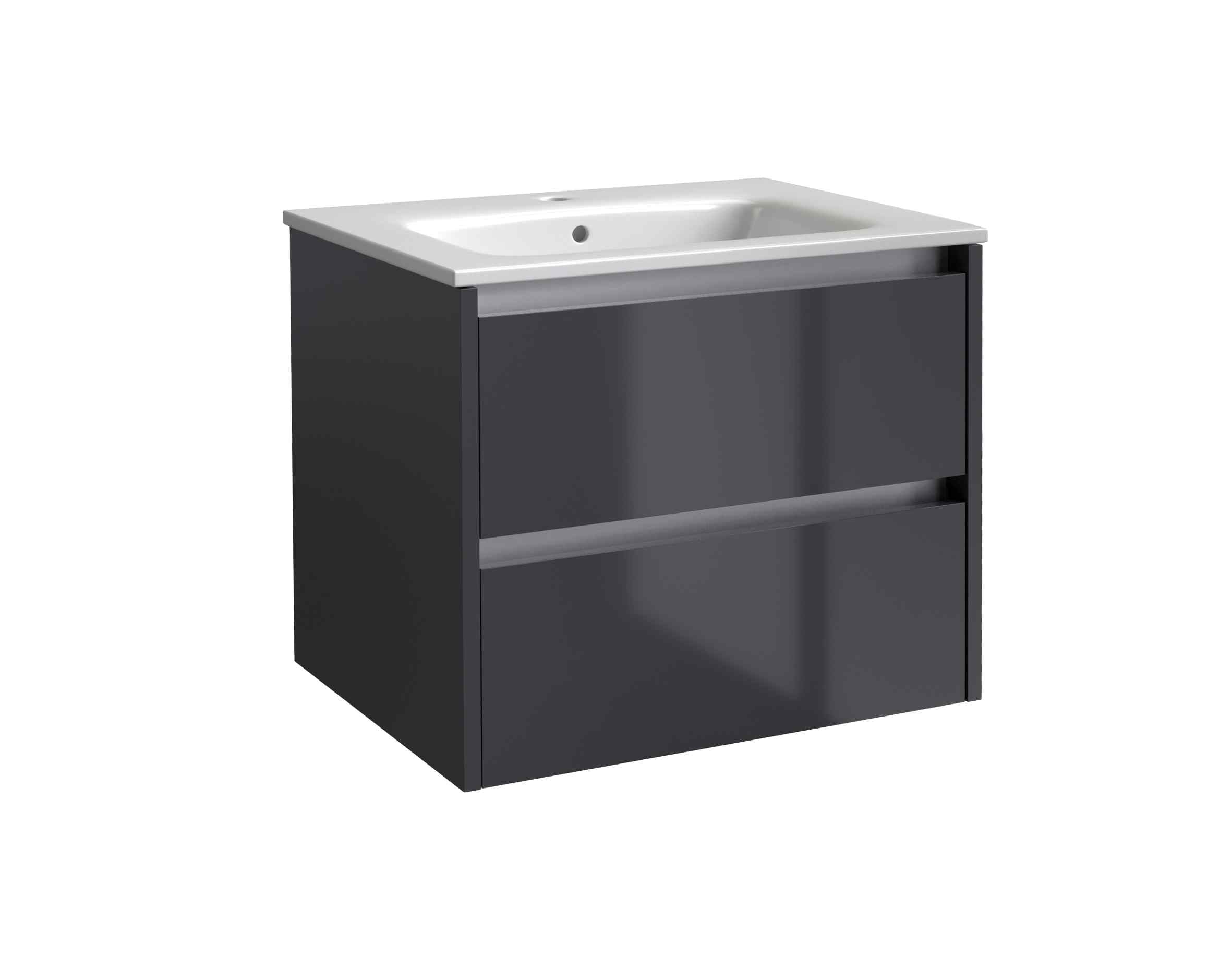 Kartell UK Storm Grey Gloss Wall Mounted Basin