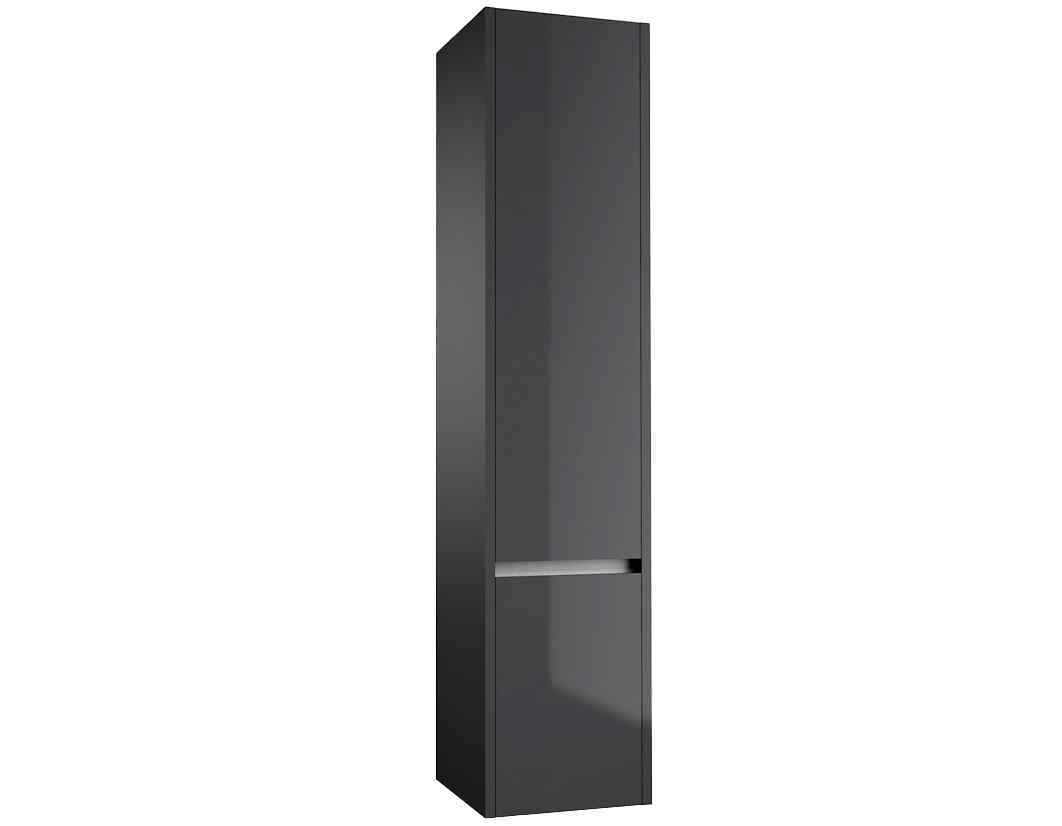 Kartell UK City Storm Grey Gloss Shower Enclosure Suites with Vanity - KV6 Pivot Door