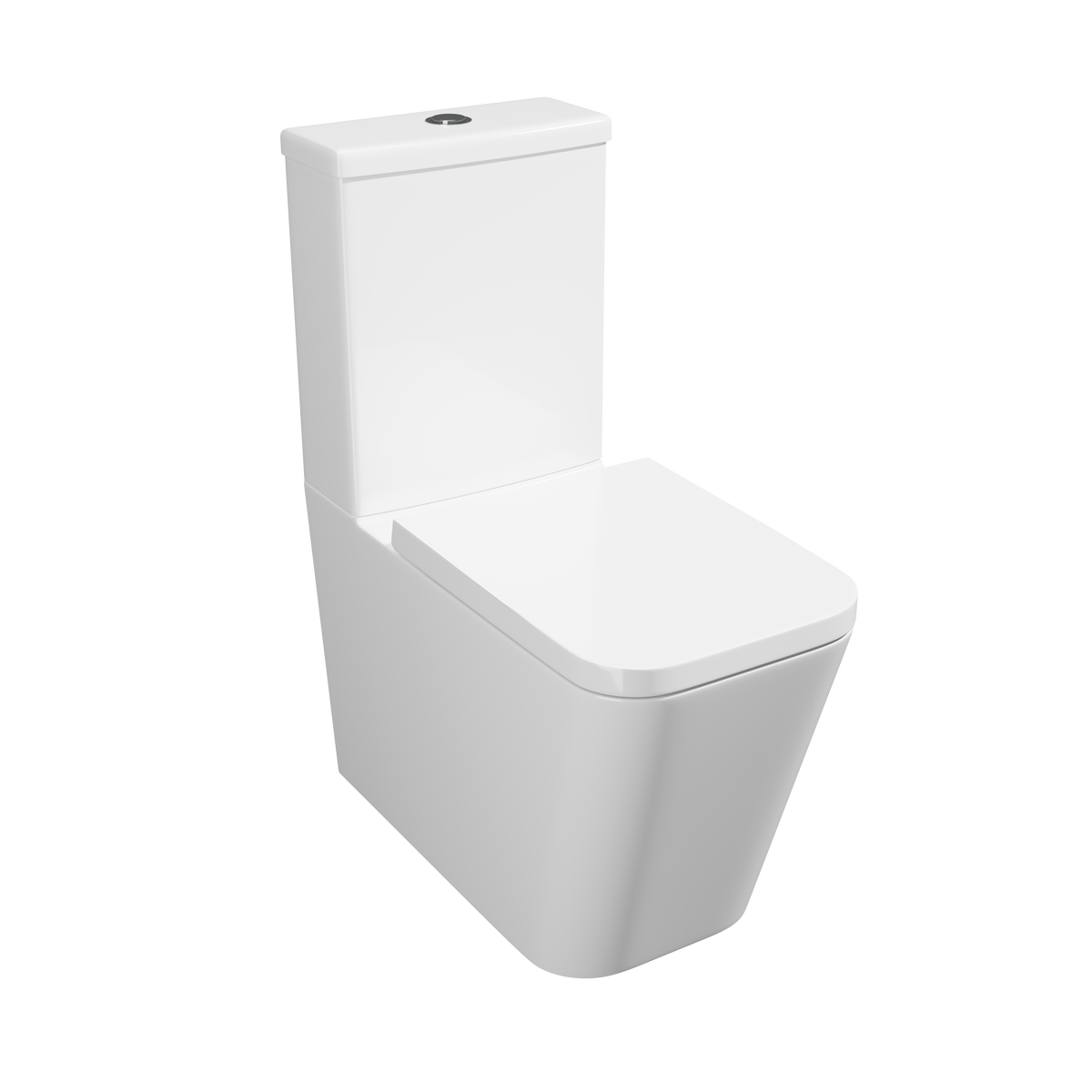 Kartell UK Genoa Square Close to Wall Toilet Set with Premium Soft Close Seat