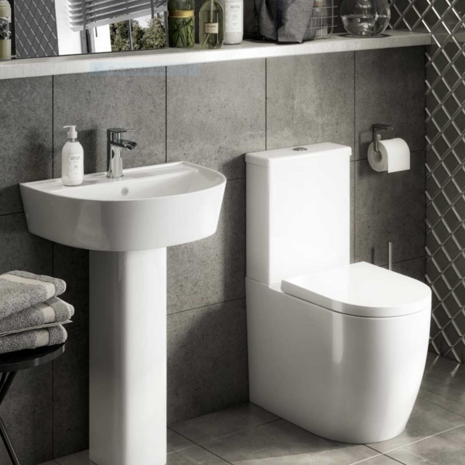 Kartell UK Genoa Round Bathroom Suite with Astlea Bath