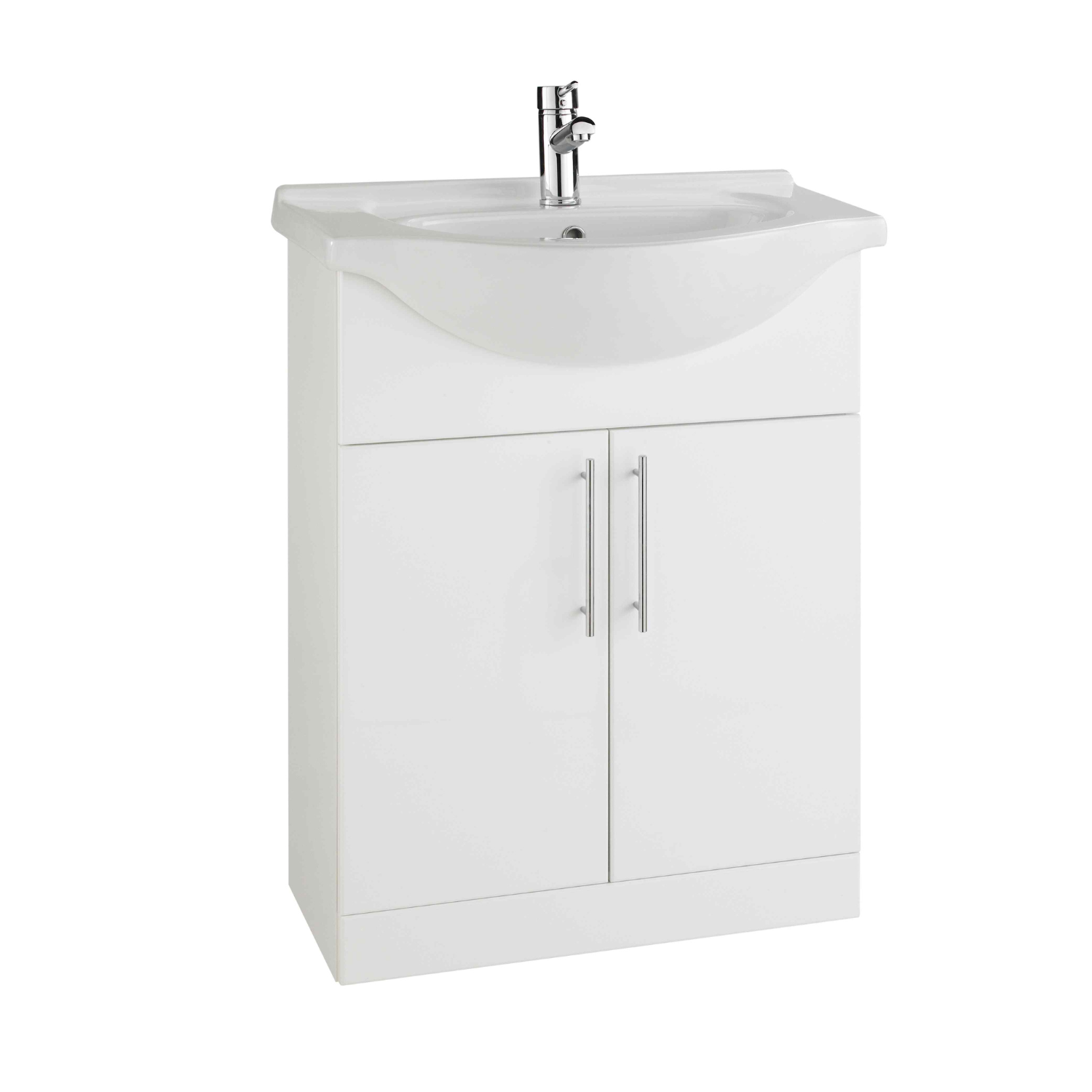 Kartell UK Impakt Shower Enclosure Suites with Vanity Unit - KV6 Frameless Side Panel