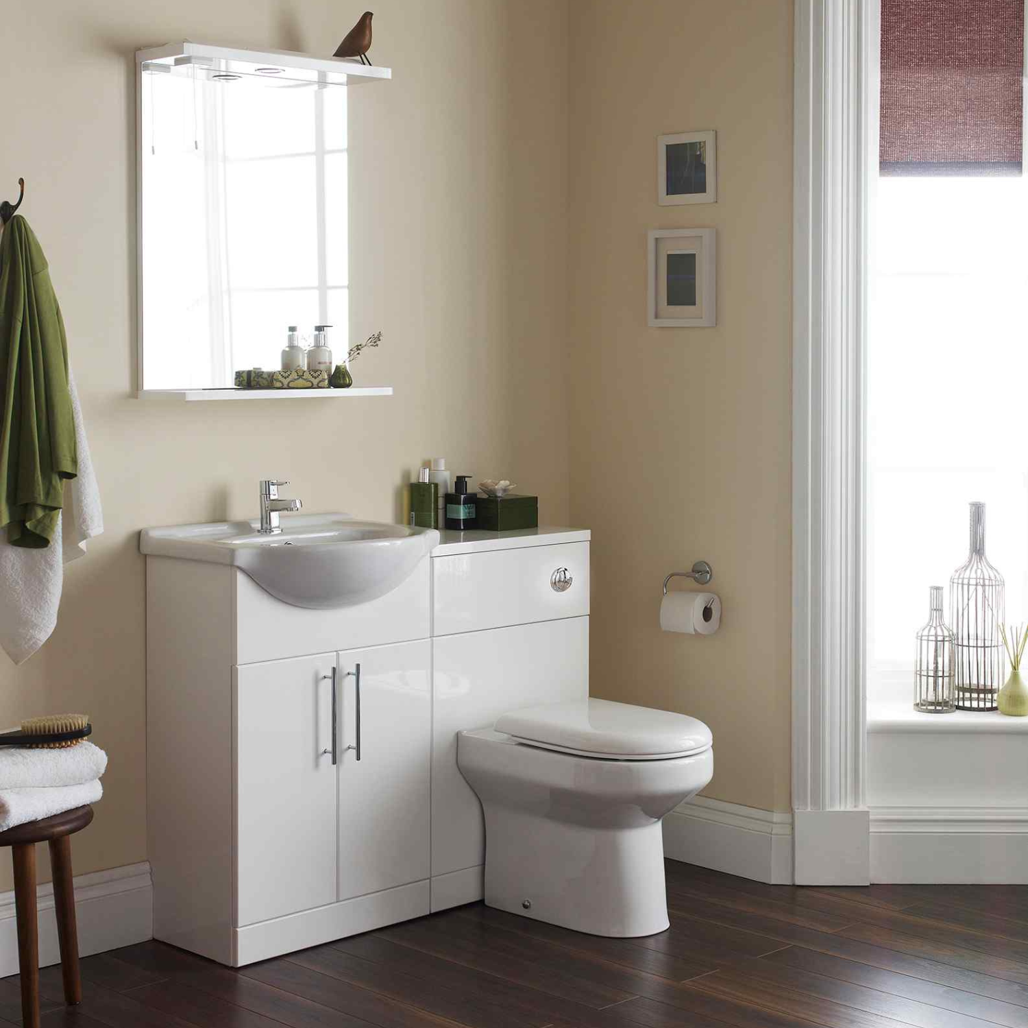 Kartell UK Impakt Toilet and Basin Suite with Vanity Unit