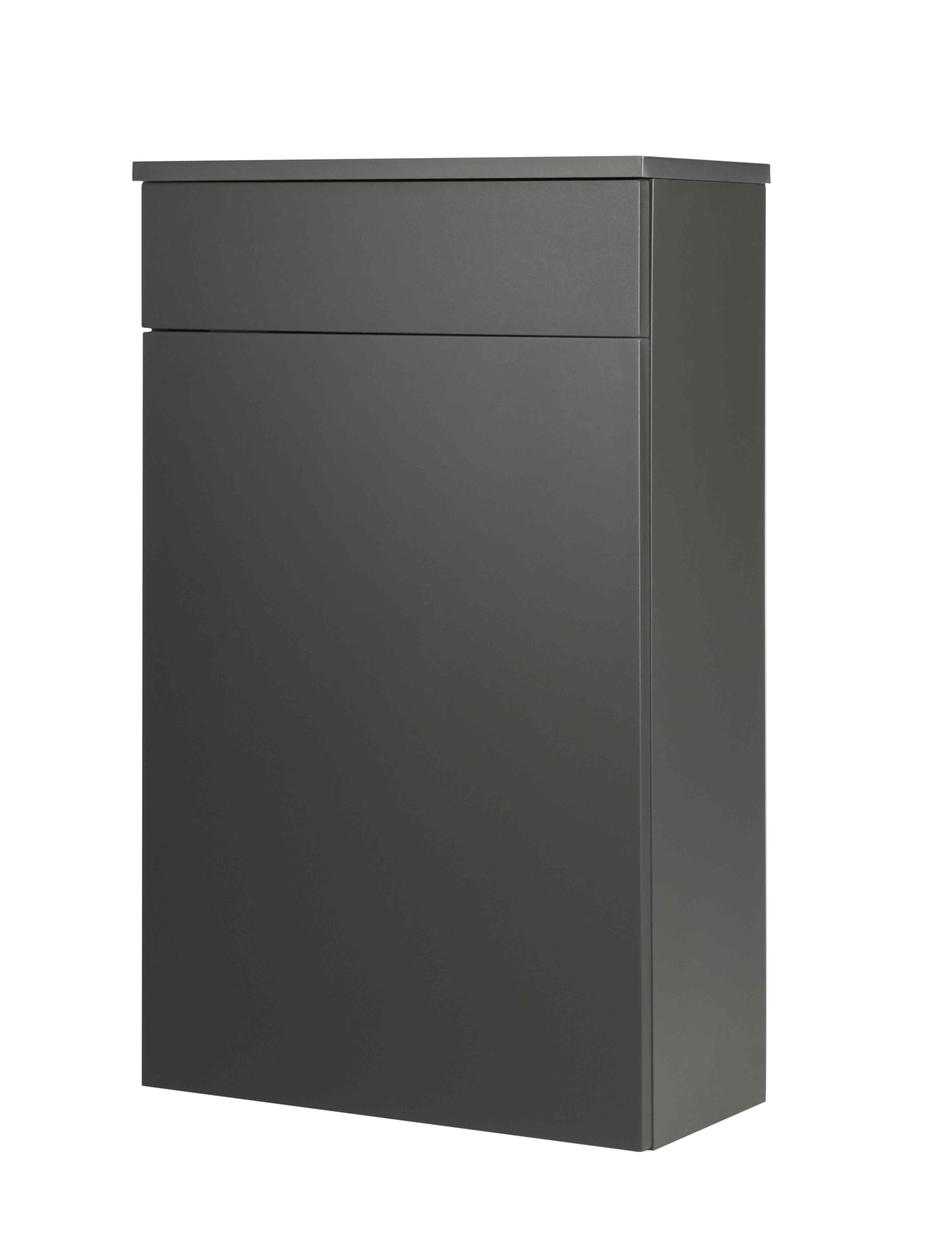 Kartell UK Kore Matt Dark Grey Shower Enclosure Suites with Vanity Unit - Black Nero Wet Room Screen